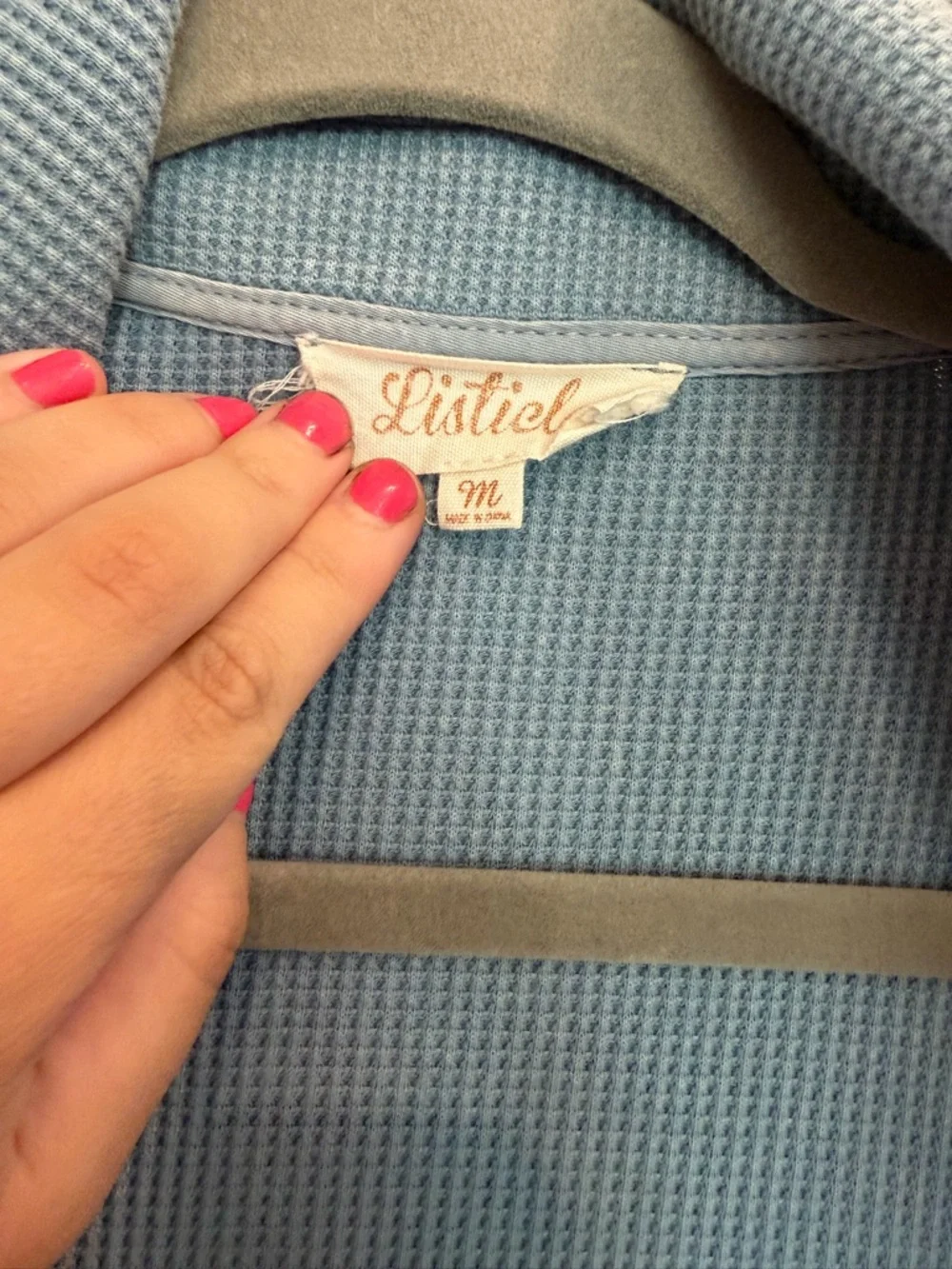 Listicle Light Blue Utility Jacket - Picture 3 of 4